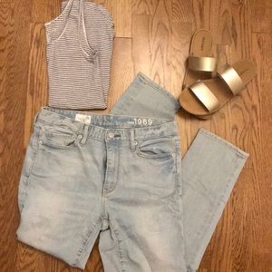 Gap Always Skinny High Rise Light Wash Jeans